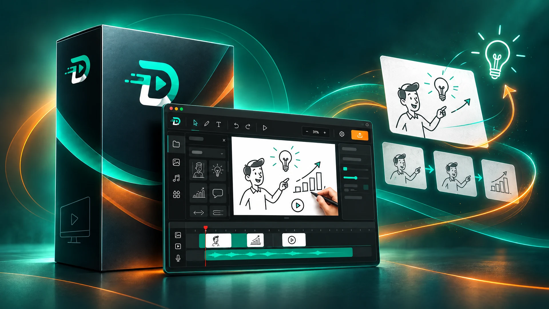 Screenshot of the DrawMotion interface